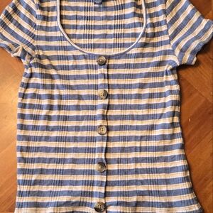 American Eagle striped shirt XS